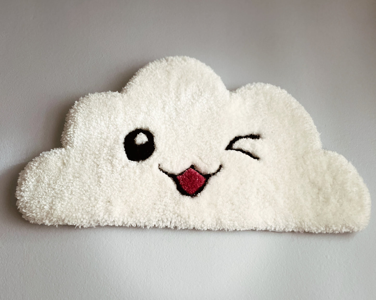 Mini tapis mural touffeté - Fait à la main - Déco maison