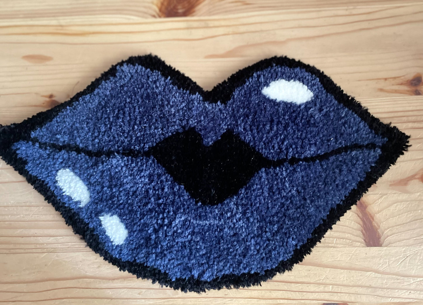 Mini tapis mural touffeté - Fait à la main - Déco maison