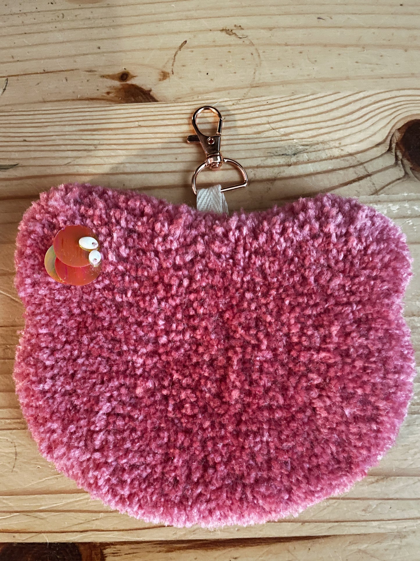 Cat shaped Bag charms - Handmade Tufted keychains