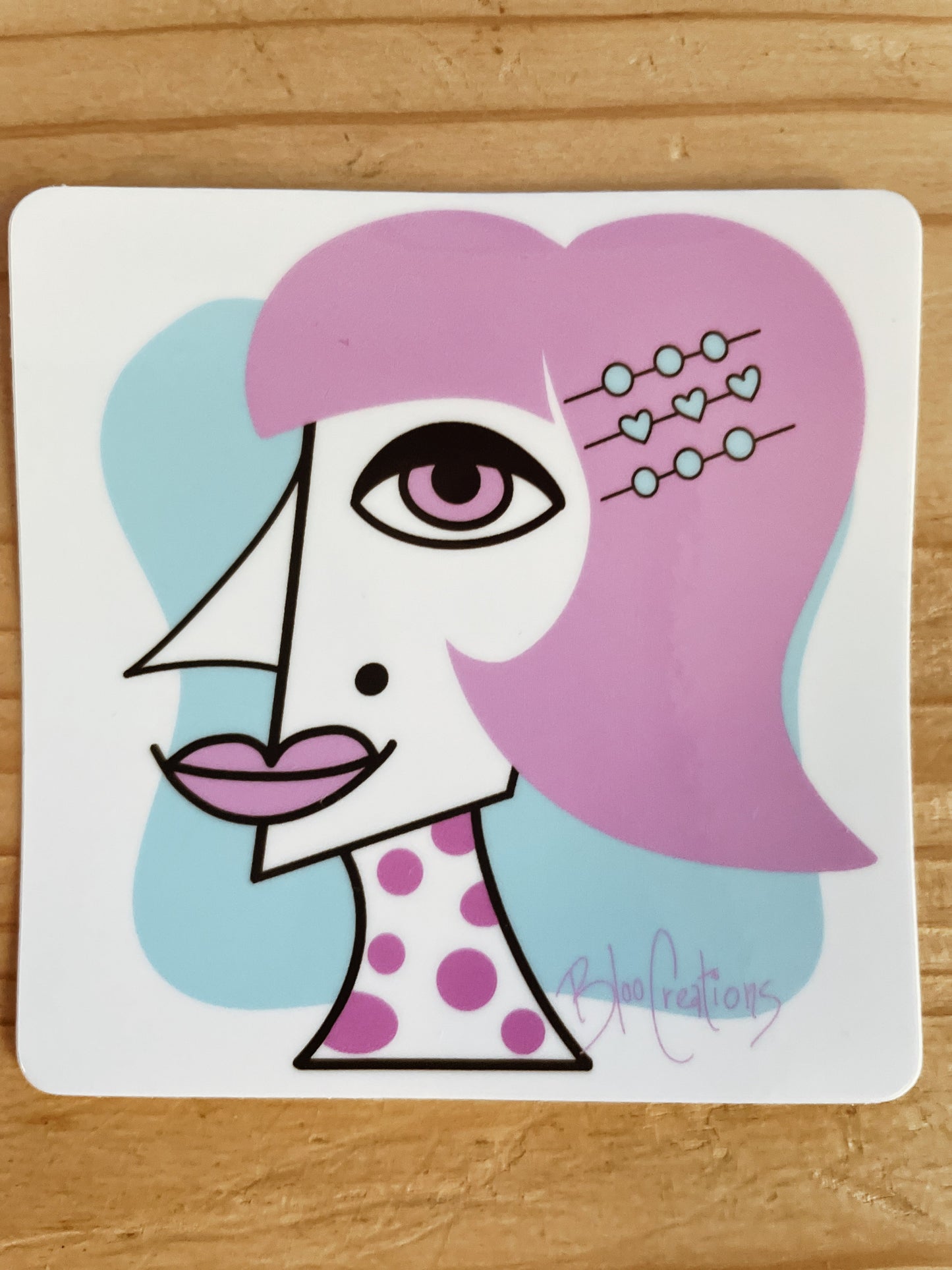 Glossy artistic stickers - 3x3 inches - Waterproof