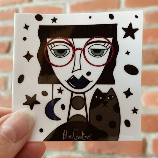 Glossy artistic stickers - 3x3 inches - Waterproof
