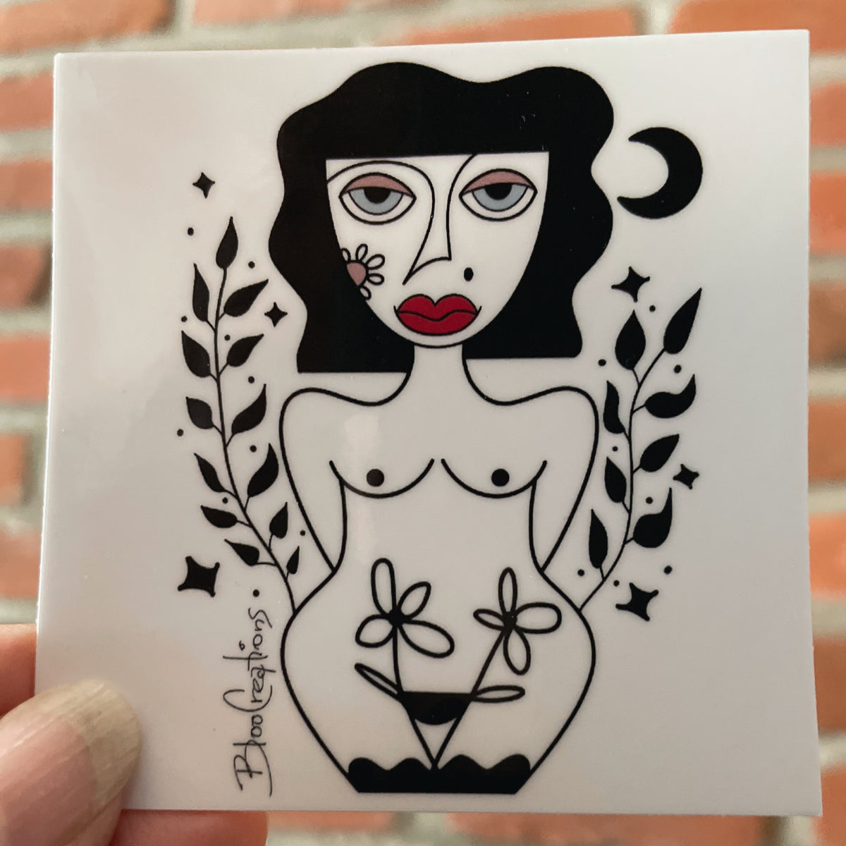 Glossy artistic stickers - 3x3 inches - Waterproof