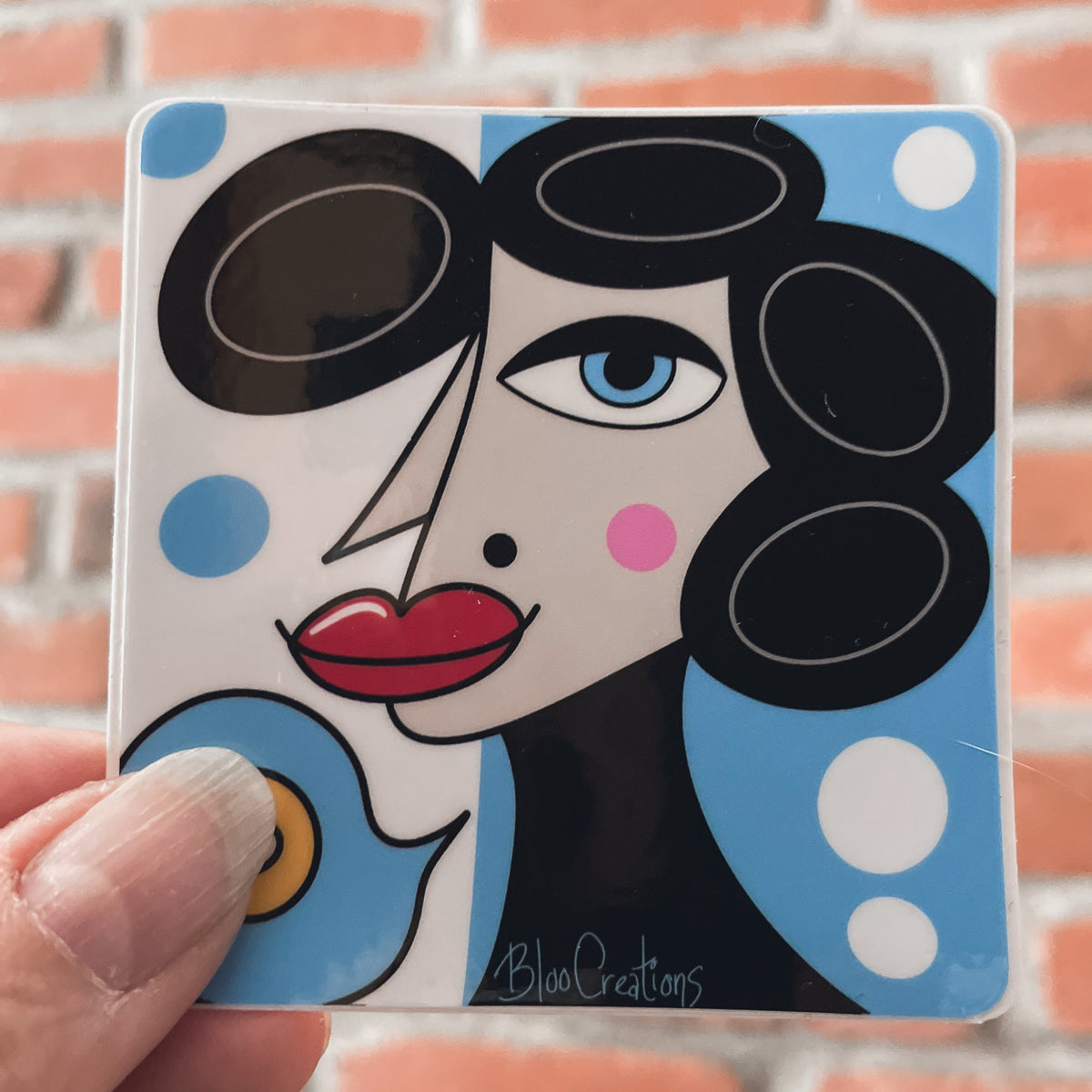 Glossy artistic stickers - 3x3 inches - Waterproof