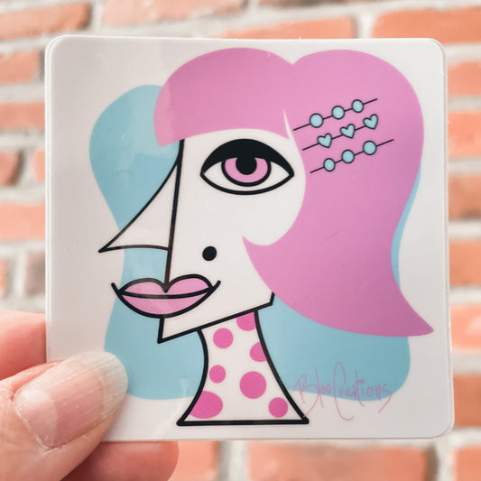 Glossy artistic stickers - 3x3 inches - Waterproof