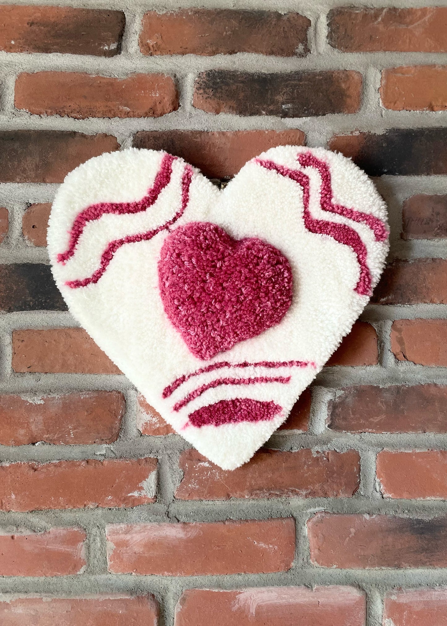 Mini tapis touffeté / Décor maison - Édition limité St-Valentin
