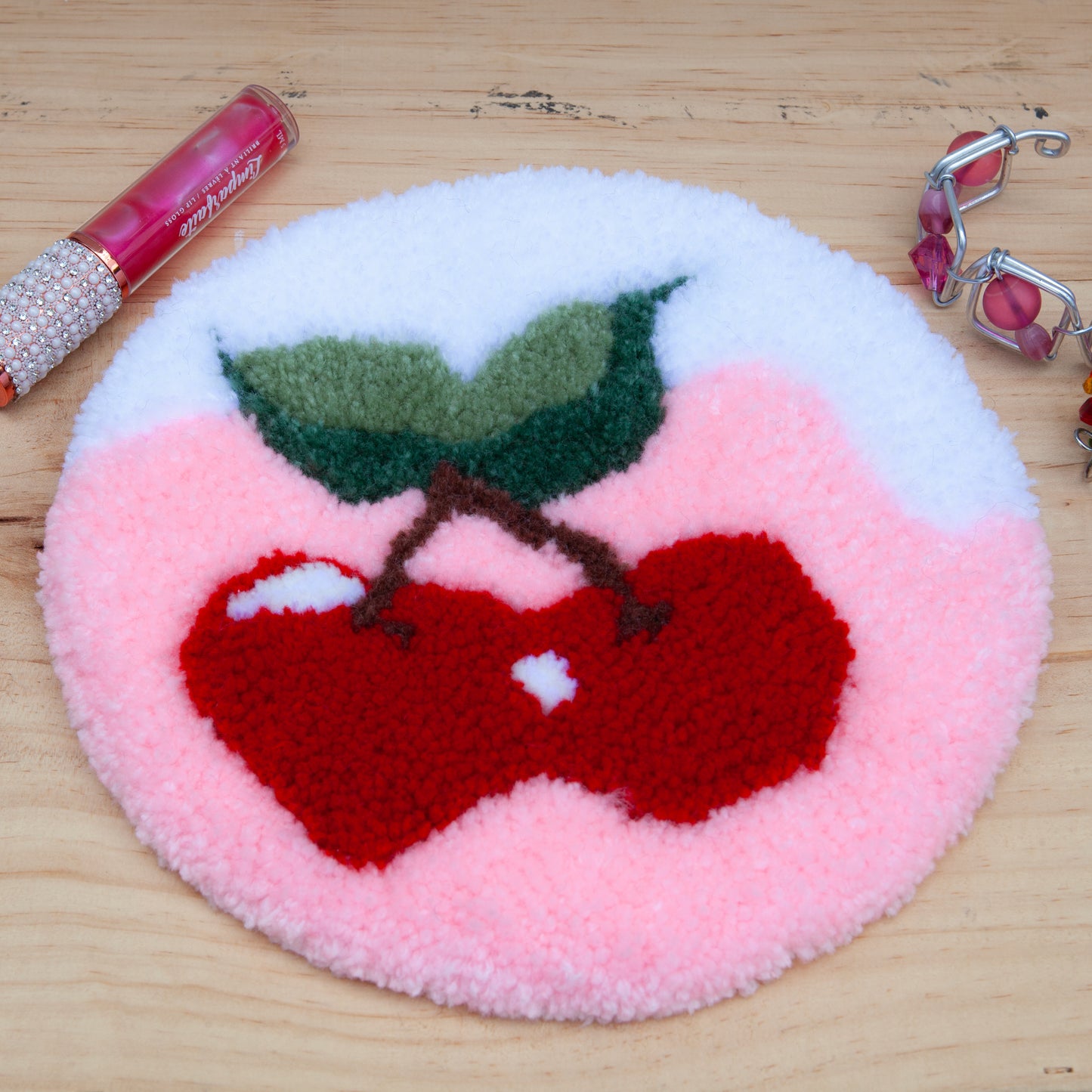 Tufted handmade coasters - Vibrant colors