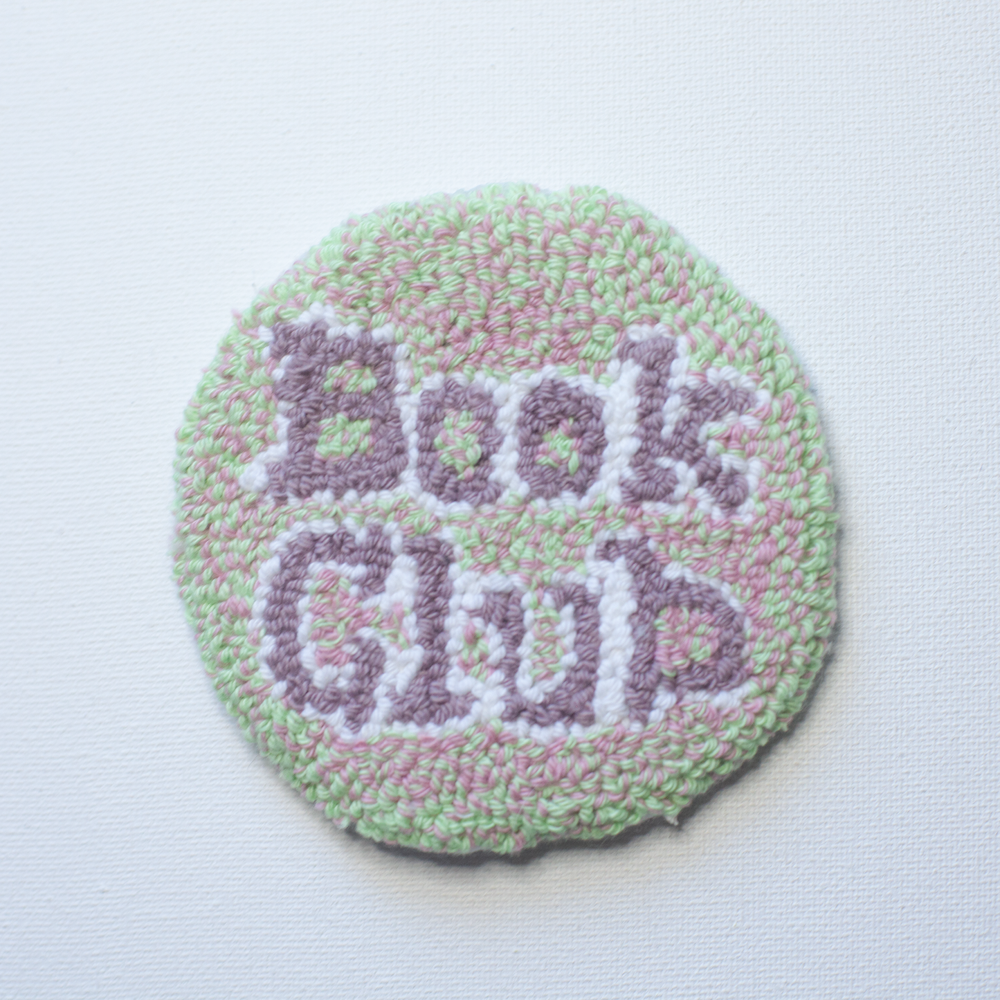 Handcrafted Mug Rug Coasters – Punch Needle Art from Repurposed Fabric - Bookish Style
