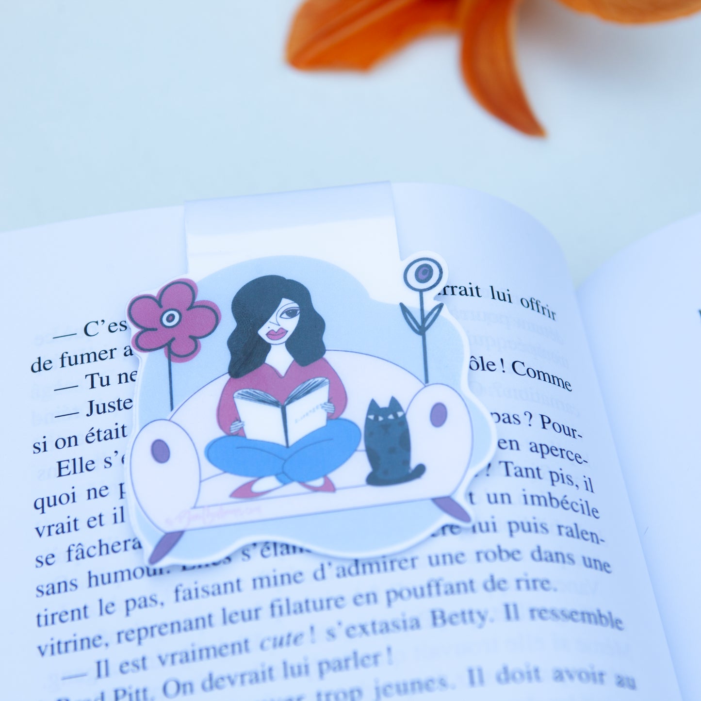 Signet magnétique stylé - Fait main - Amateurs de lecture - Cadeau parfait