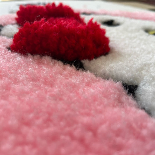 Tufted Wall Rug with Matching Coaster – Limited Edition - Home Decor - Handmade