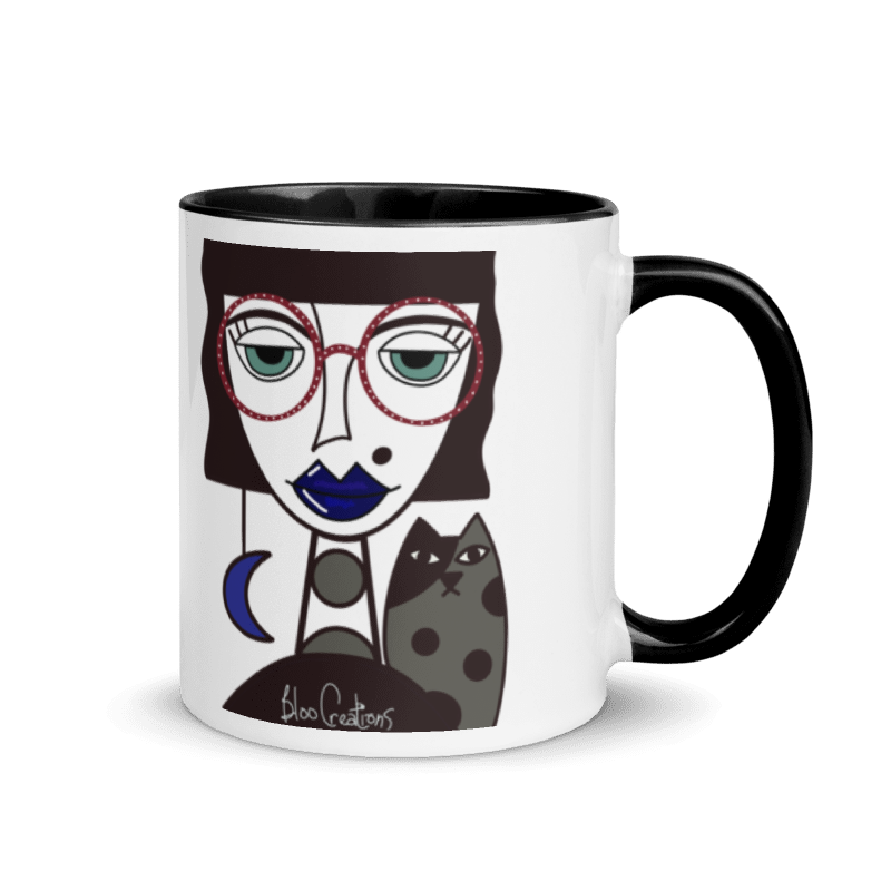 Miss Charm - Tasse en céramique de 11oz avec impression artistique - Édition limitée