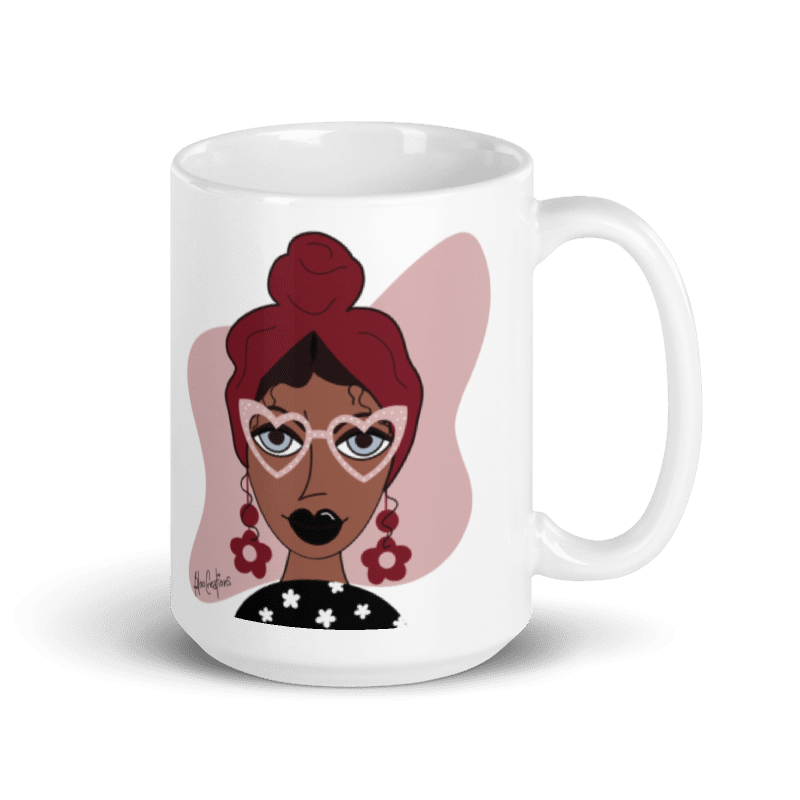 Miss Daisy - Tasse en céramique de 15oz avec impression artistique - Édition limitée