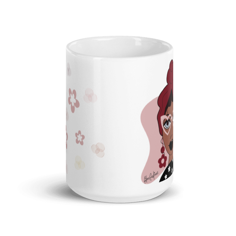 Miss Daisy - Tasse en céramique de 15oz avec impression artistique - Édition limitée