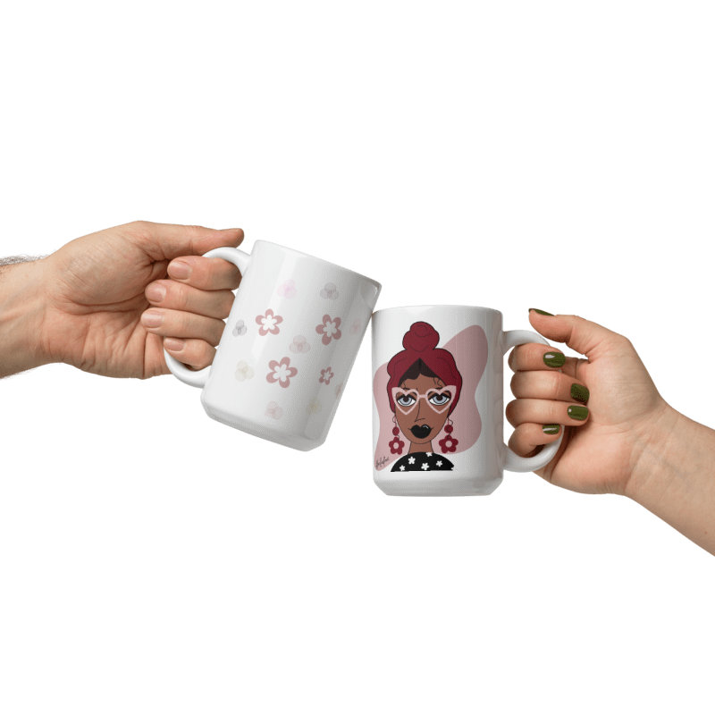 Miss Daisy - Tasse en céramique de 15oz avec impression artistique - Édition limitée
