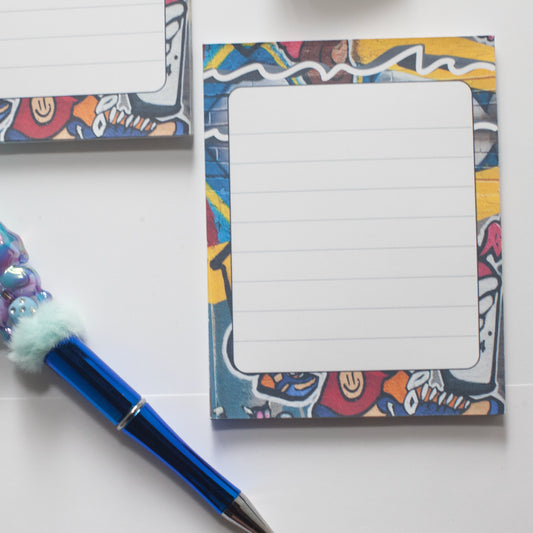 Pocket-Sized Creativity – Handmade Notepads - Graffiti