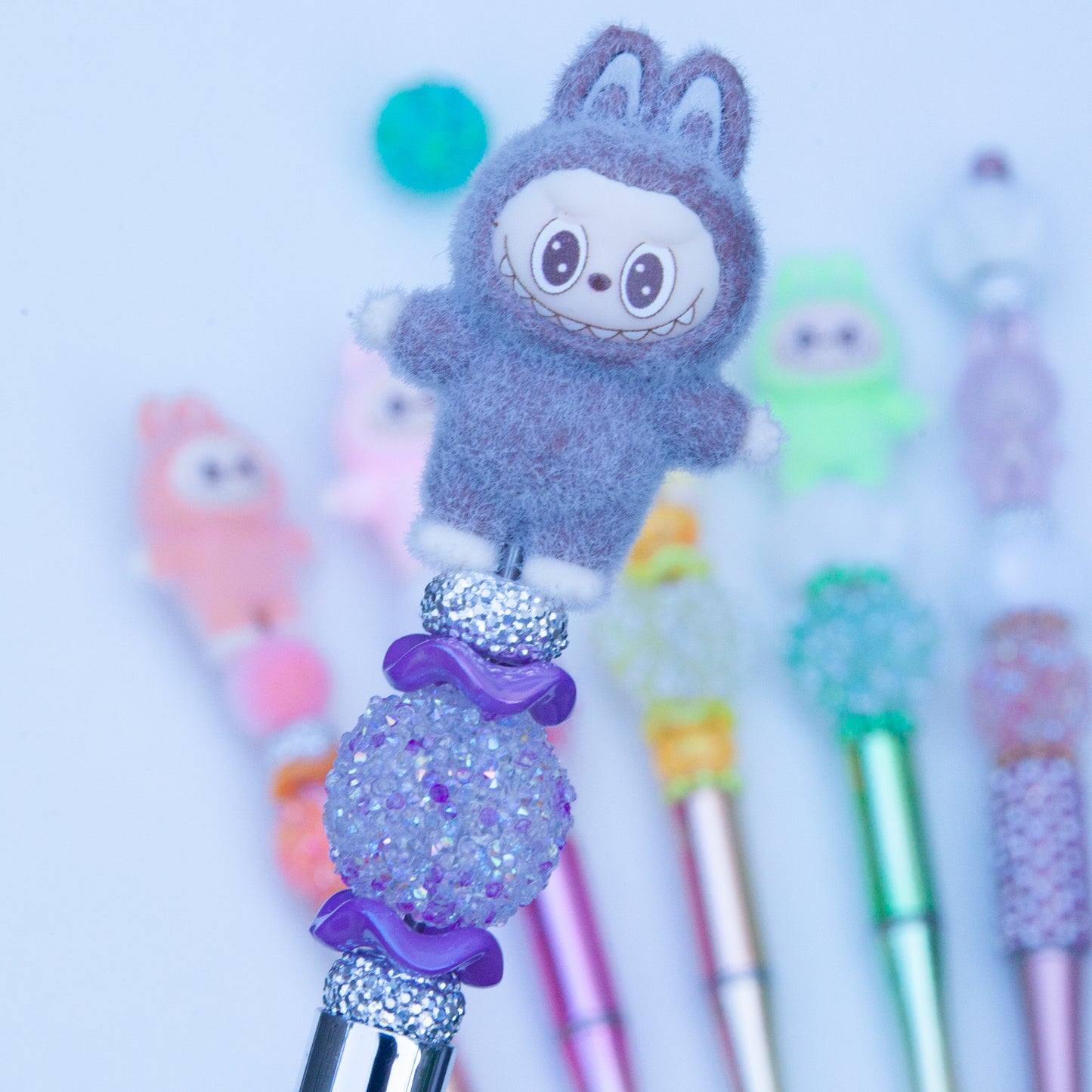 Stylos à billes perlés – Figurine - Mignons, brillants et faits à la main avec amour!