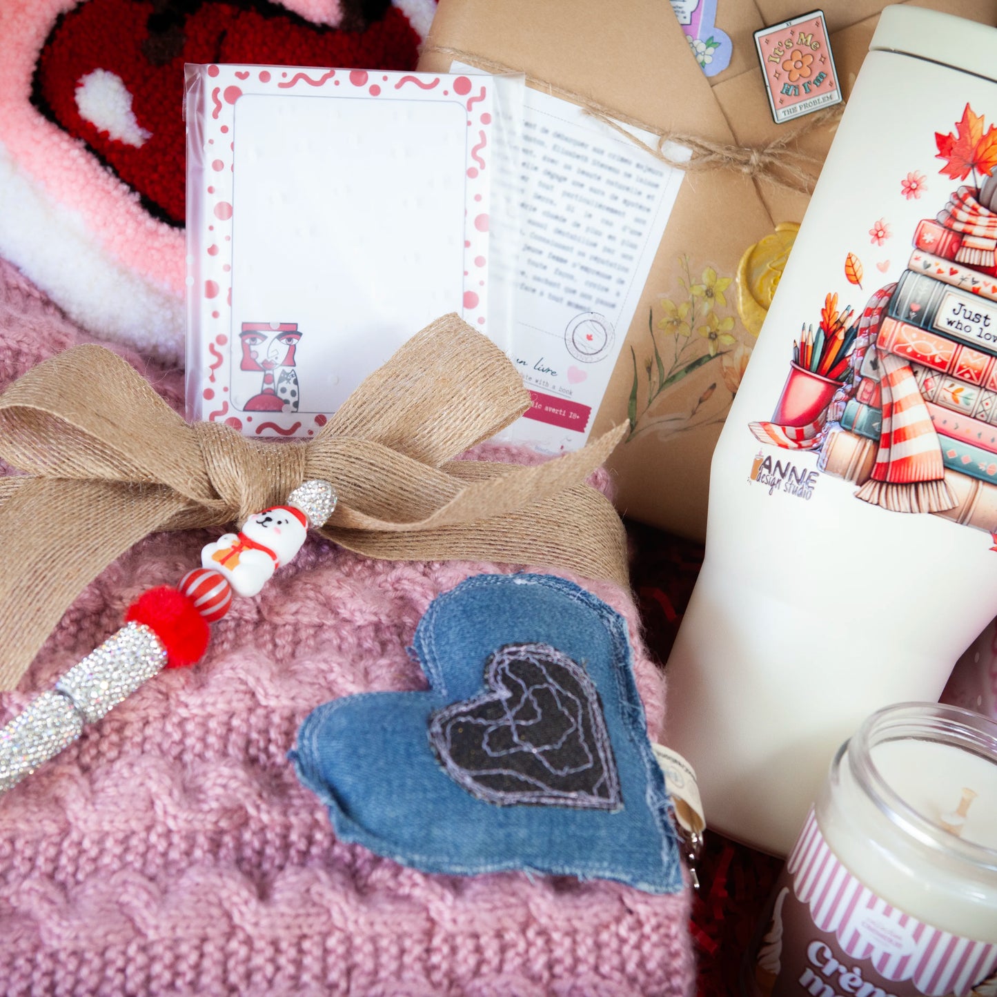 Édition limitée - Boite de Noël - Blind date avec un livre - Fait à la main