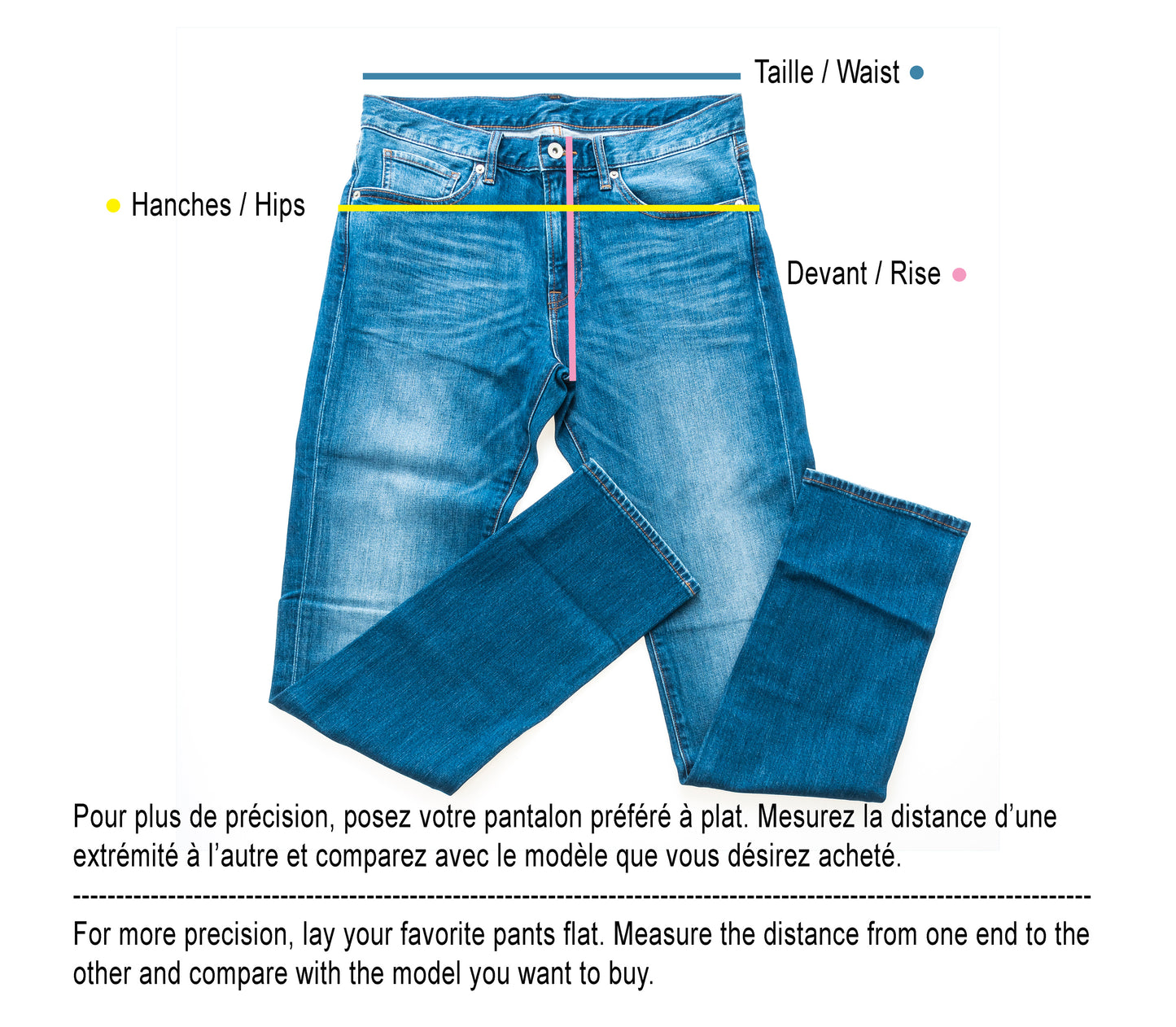 Pantalon pour enfants en denim surcyclé - 5ans