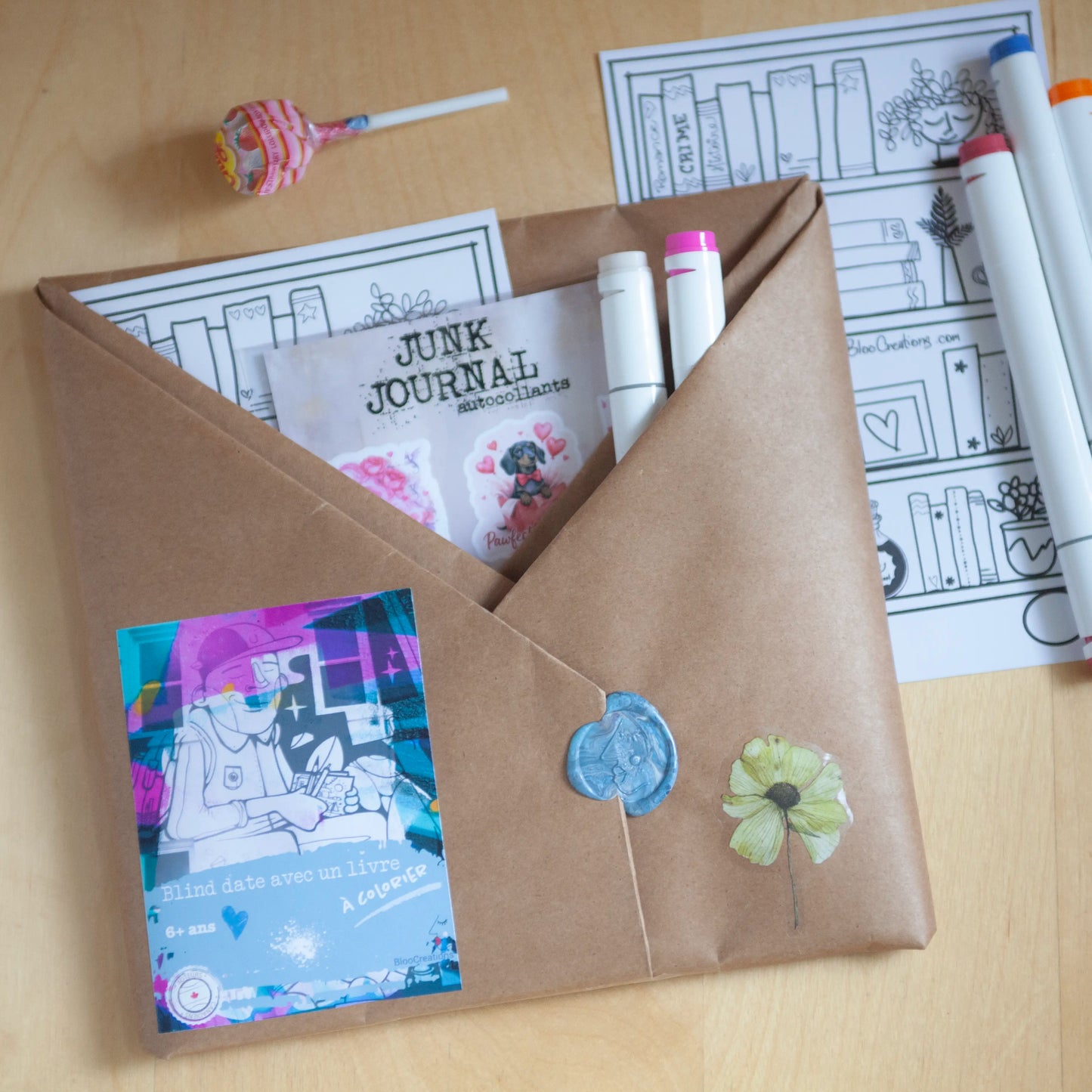 Blind date avec un livre à colorier - 3+ ans - Auteur Canadien