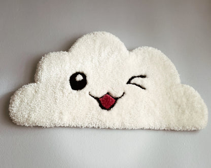 Mini tapis mural touffeté - Fait à la main - Déco maison