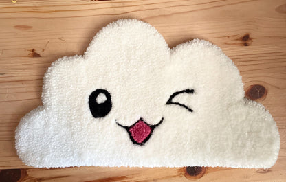 Mini tapis mural touffeté - Fait à la main - Déco maison