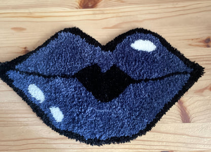Mini tapis mural touffeté - Fait à la main - Déco maison