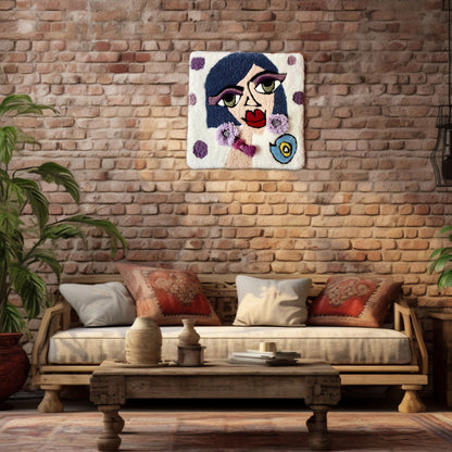 Miss Marge - Tufted wall rug / Handmade - Home Decor