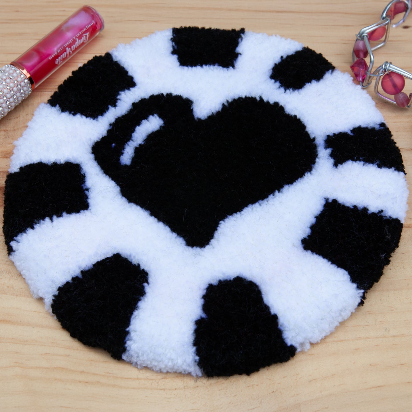 Tufted handmade coasters - Vibrant colors