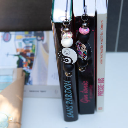 Signet décoré avec perles - Fait à la main - Accessoire de lecture