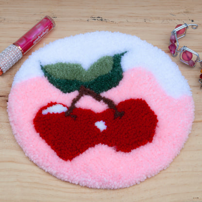Tufted handmade coasters - Vibrant colors