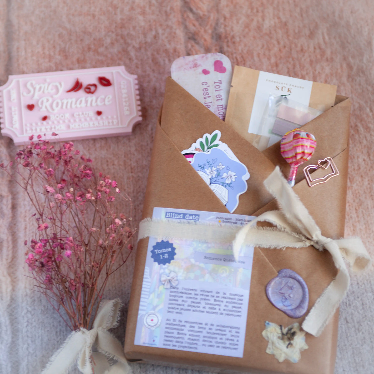 Book Duo - Romance - Blind Date with 2 Pre-Loved Books - Canadian Author - French book