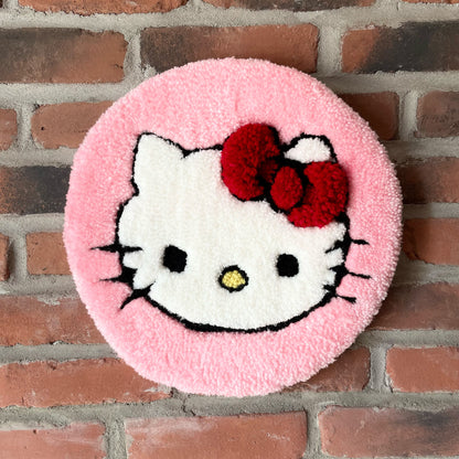 Tufted Wall Rug with Matching Coaster – Limited Edition - Home Decor - Handmade