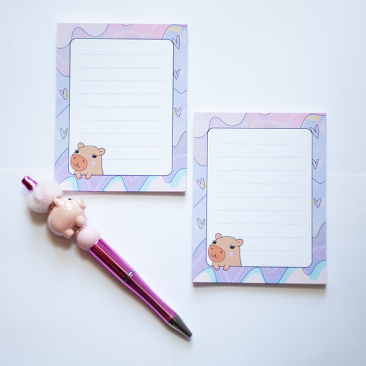 Mini bloc-notes faits main – Format de poche - Capybara love