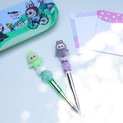 Stylos à billes perlés – Figurine - Mignons, brillants et faits à la main avec amour!