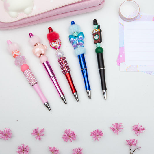 Stylos à billes perlés – Mignons, brillants et faits à la main avec amour!