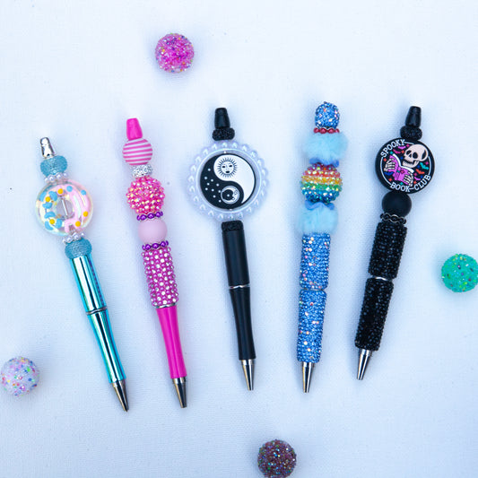 Stylos à billes perlés – Mignons, brillants et faits à la main avec amour!
