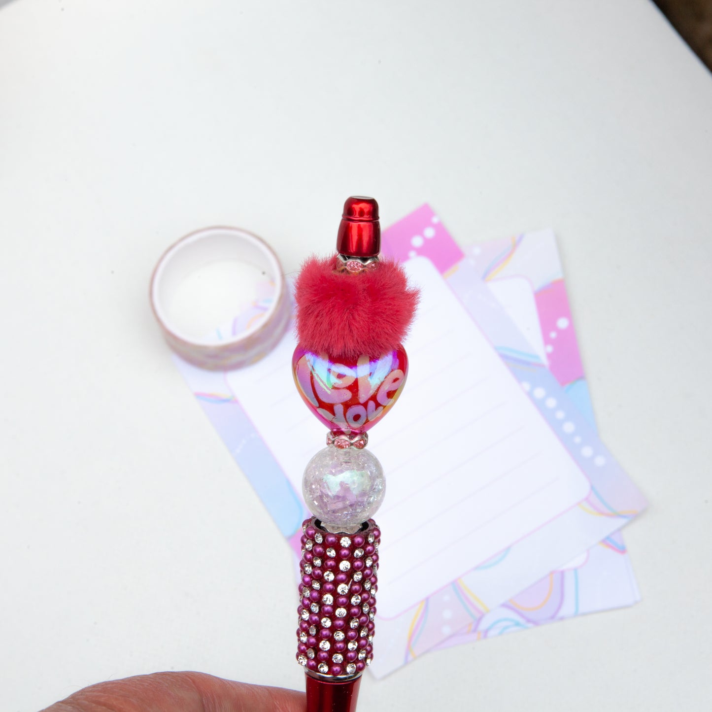 Stylos à billes perlés – Mignons, brillants et faits à la main avec amour!