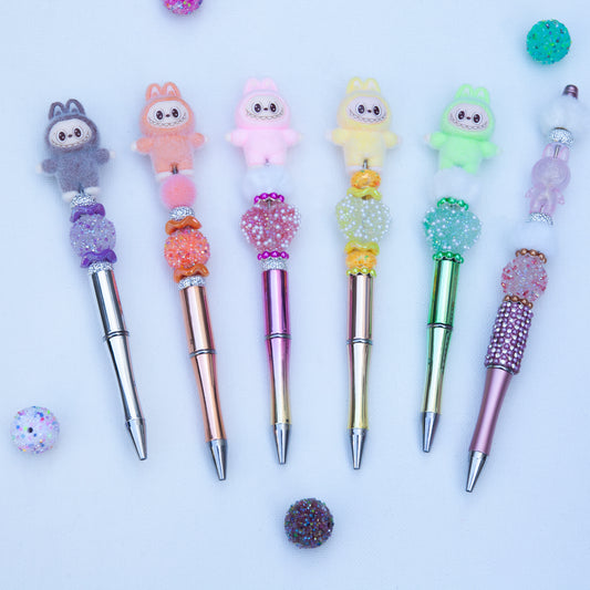 Stylos à billes perlés – Figurine - Mignons, brillants et faits à la main avec amour!