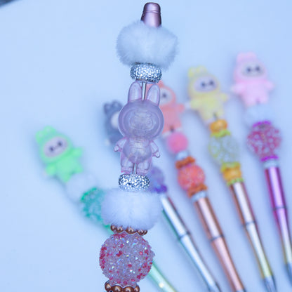 Stylos à billes perlés – Figurine - Mignons, brillants et faits à la main avec amour!