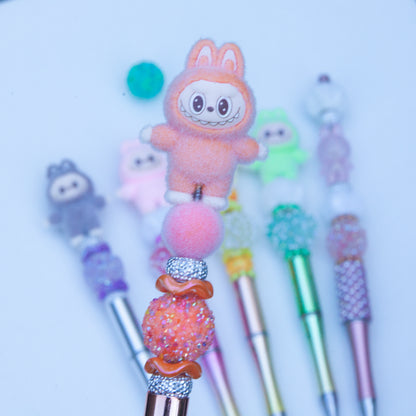Stylos à billes perlés – Figurine - Mignons, brillants et faits à la main avec amour!