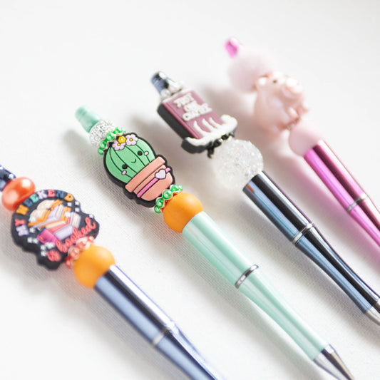 Stylos à billes perlés – Mignons, brillants et faits à la main avec amour!