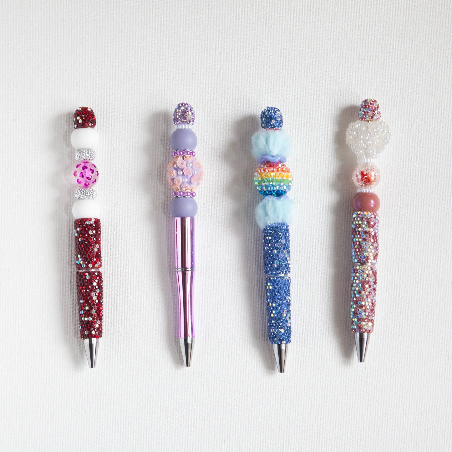 Stylos à billes perlés – Mignons, brillants et faits à la main avec amour!