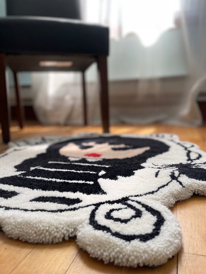 Tapis fait à la main unique en son genre - 100% pure laine - Déco maison
