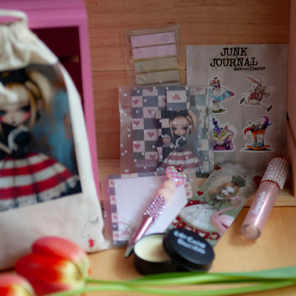 Alice au pays des livres - Sac surprise littéraire - 100% cotton - Sac réutilisable