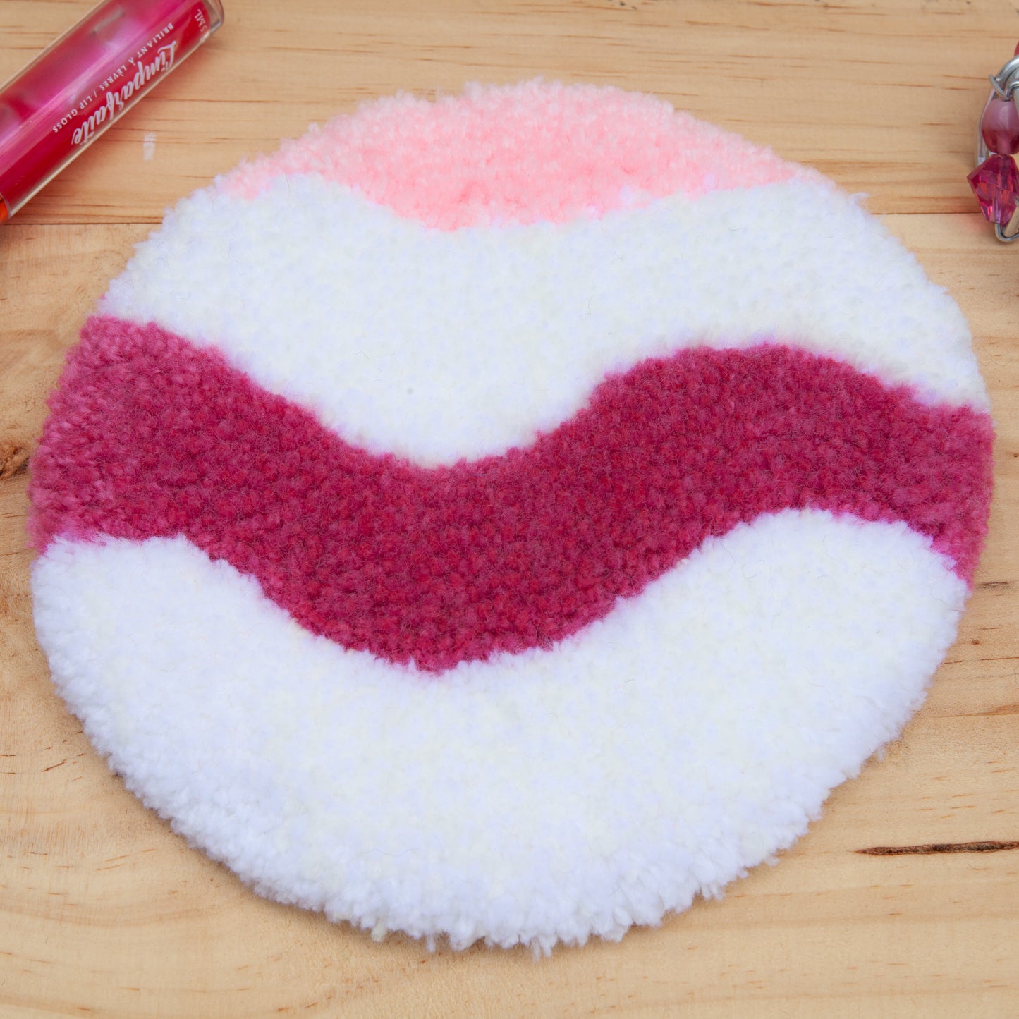 Tufted handmade coasters - Vibrant colors