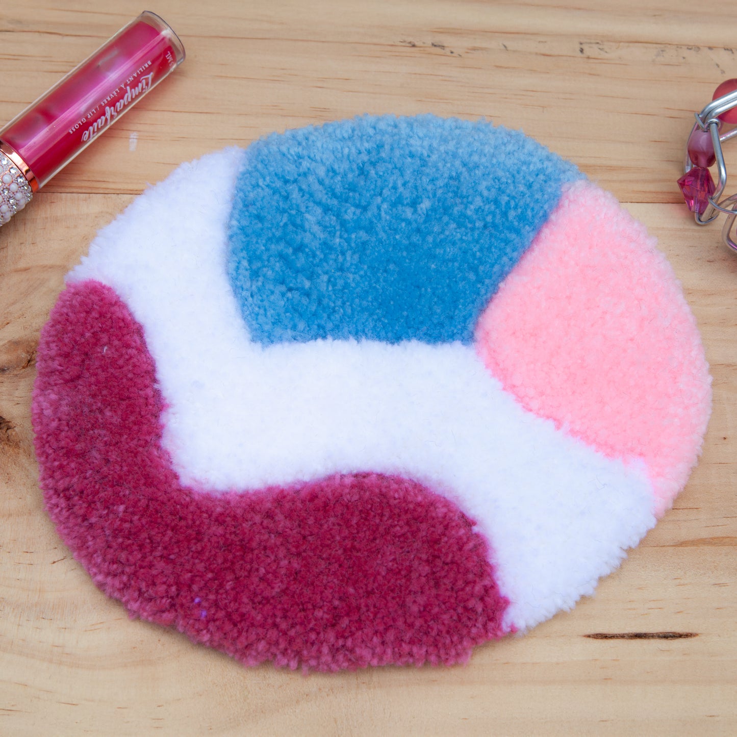 Tufted handmade coasters - Vibrant colors