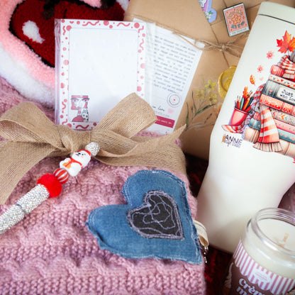 Édition limitée - Boite de Noël - Blind date avec un livre - Fait à la main