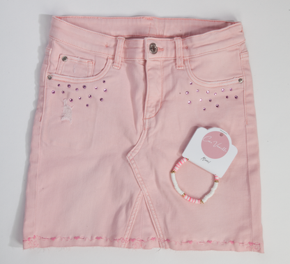 Jupe pour enfants en denim surcyclé - 9-10ans