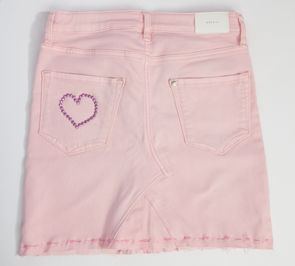 Jupe pour enfants en denim surcyclé - 9-10ans