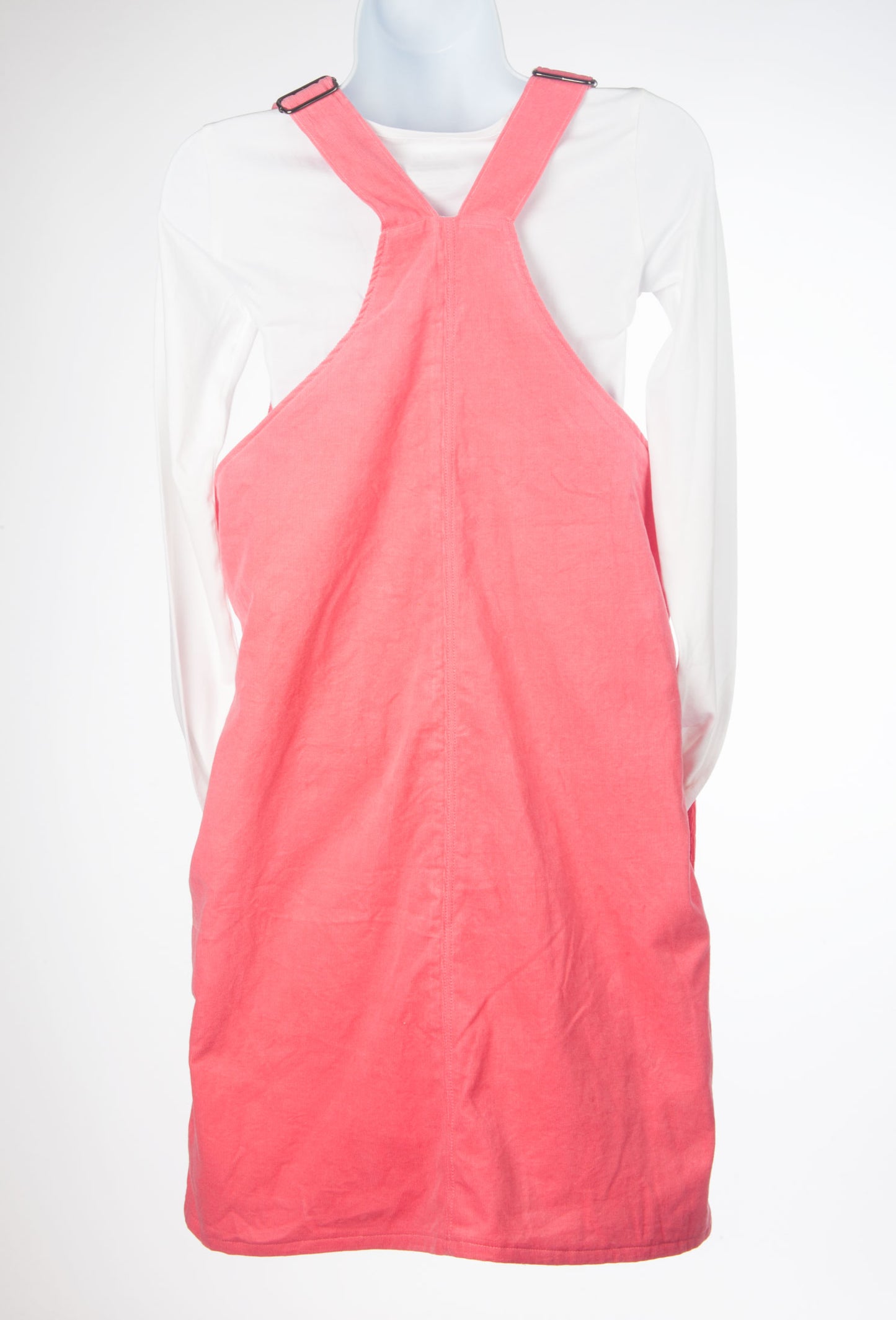Robe salopette en velour côtelé rose pour femmes et filles - Adolescentes