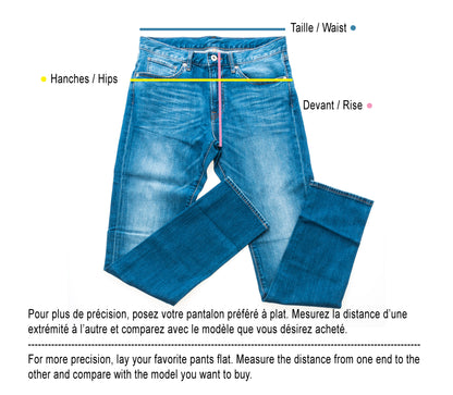 Pantalon pour enfants en denim surcyclé - 5ans